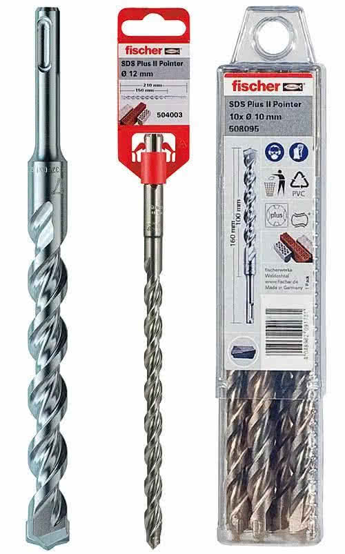 Wiertło SDS Plus II Pointer. fot. fischer Wiertło SDS Plus II Pointer. fot. fischer